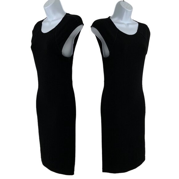 Alice + Olivia Sheer Back Dress S Black Mini ALTERED - Picture 2 of 12